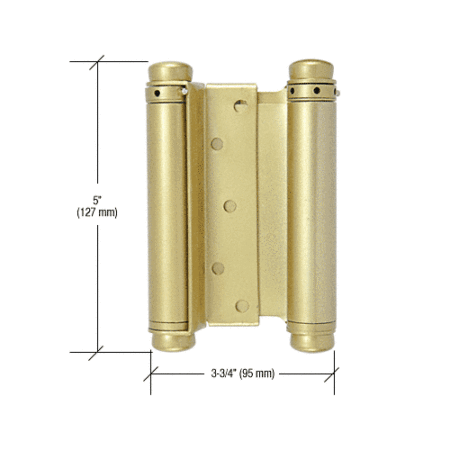 CRL 0706DB Dull Brass 1-1/4" to 1-3/4" Double-Acting Spring Hinge