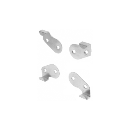 CRL 080 Nickel Plated Goss Mirror Mounting Clip Set