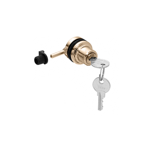 CRL 0910CHKA Chrome Keyed Alike Thru-Glass Plunger Lock