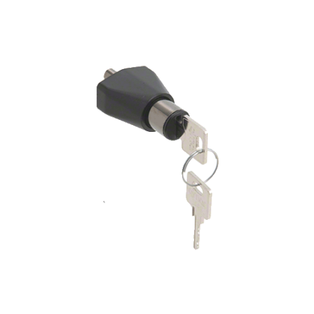 CRL 0911BCKA Black Chrome Keyed Alike Sliding Door Lock