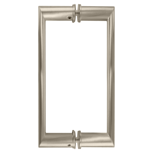 CRL 0R8X8BR 8" Brass Back-to-Back Oval/Round Pull Handle