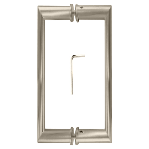 CRL 0R8X8BR 8" Brass Back-to-Back Oval/Round Pull Handle