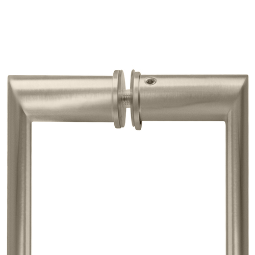 CRL 0R8X8BR 8" Brass Back-to-Back Oval/Round Pull Handle