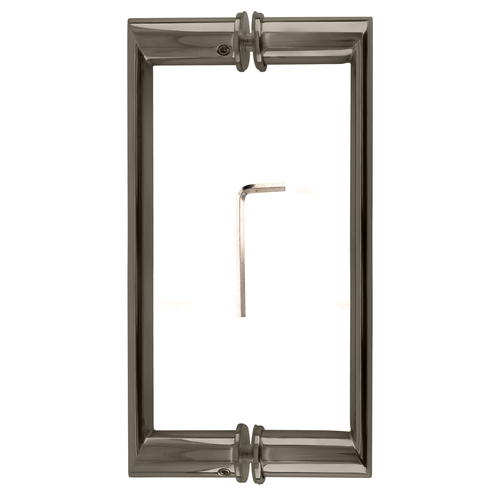 CRL 0R8X8BR 8" Brass Back-to-Back Oval/Round Pull Handle