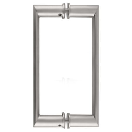 CRL 0R8X8SC 8" Satin Chrome Back-to-Back Oval/Round Pull Handle