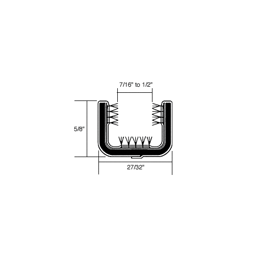 CRL 10E60 60" Channel for 1950-1963 Chevy and GMC Trucks with Framed Glass