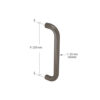 CRL PR0322514 Champagne 14" Centerline to Centerline Astral Pull Handle