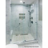 CRL ESS3BN Brushed Nickel Essence Series Basic Sliding Shower Door Kit with Squared Corner Rollers NO GLASS INCLUDED