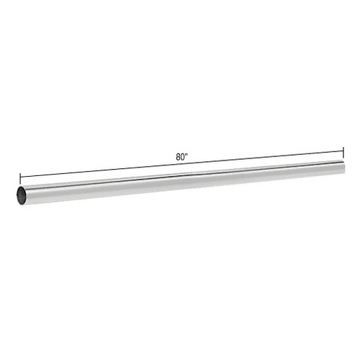 CRL S80BR Polished Brass 80" Support Bar Only