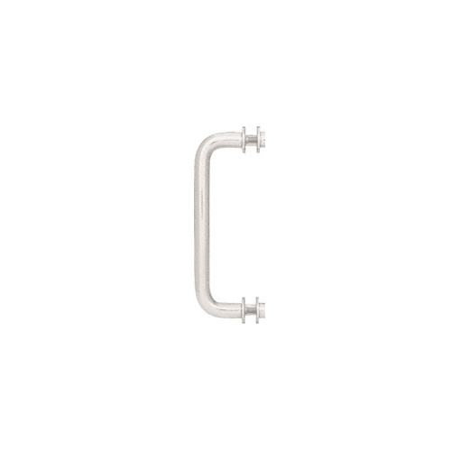 CRL SSP8PN Polished Nickel 8" Single-Sided Solid Brass 3/4" Diameter Pull Handle with Metal Washers