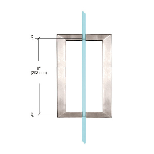 CRL SQ8X80RB Oil Rubbed Bronze 8" x 8" SQ Series Square Tubing Back-to-Back Pull Handles