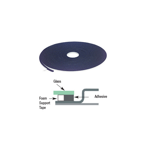 CRL FC250R Single-Sided Adhesive Windshield Support Foam Tape - 1/4" x 16'