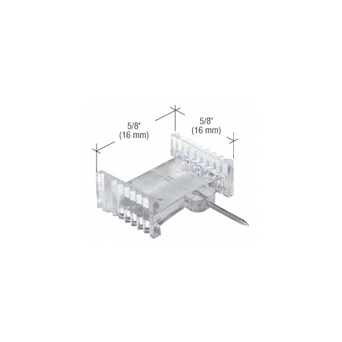 CRL L5892 Clear 5/8" x 5/8" Window Grid Retainers - Carded