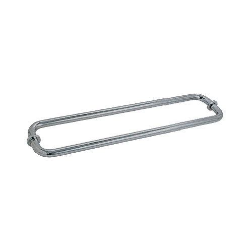 CRL BM18X18PN Polished Nickel 18" BM Series Back-to-Back Tubular Towel Bars with Metal Washers