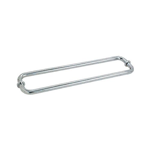 CRL BM18X18PN Polished Nickel 18" BM Series Back-to-Back Tubular Towel Bars with Metal Washers