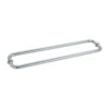 CRL BM24X24BN Brushed Nickel 24" BM Series Back-to-Back Tubular Towel Bars With Metal Washers