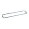 CRL BM24X24BN Brushed Nickel 24" BM Series Back-to-Back Tubular Towel Bars With Metal Washers