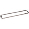 CRL BM24X24BN Brushed Nickel 24" BM Series Back-to-Back Tubular Towel Bars With Metal Washers