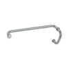 CRL BM6X18CH Polished Chrome 6" Pull Handle and 18" Towel Bar BM Series Combination With Metal Washers