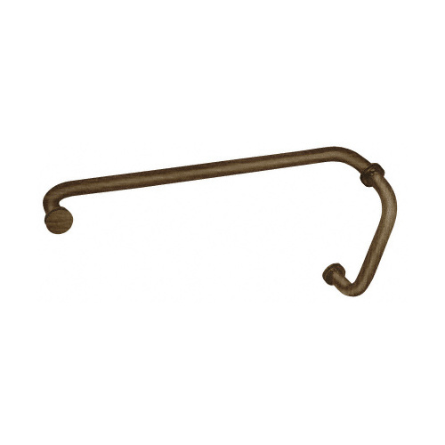 CRL BM8X18ABC0 Antique Brushed Copper 8" Pull Handle and 18" Towel Bar BM Series Combination With Metal Washers