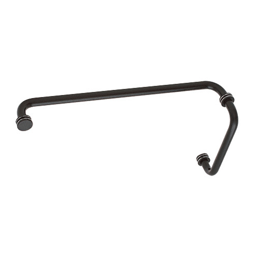 CRL BM8X18ABC0 Antique Brushed Copper 8" Pull Handle and 18" Towel Bar BM Series Combination With Metal Washers