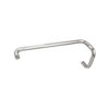 CRL BMNW6X18PN Polished Nickel 6" Pull Handle and 18" Towel Bar BM Series Combination Without Metal Washers