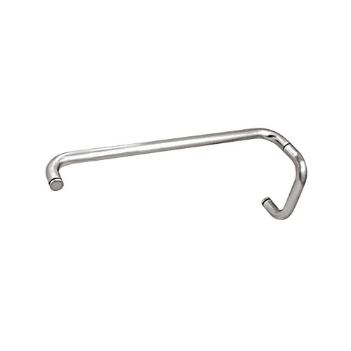 CRL BMNW6X18PN Polished Nickel 6" Pull Handle and 18" Towel Bar BM Series Combination Without Metal Washers