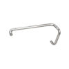 CRL BMNW8X18SN Satin Nickel 8" Pull Handle and 18" Towel Bar BM Series Combination Without Metal Washers