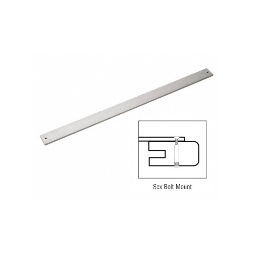 CRL P011110036 36" Satin Aluminum Extruded Aluminum Door Bumper Bars