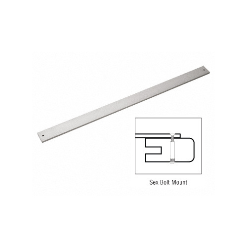 CRL P011110036 36" Satin Aluminum Extruded Aluminum Door Bumper Bars