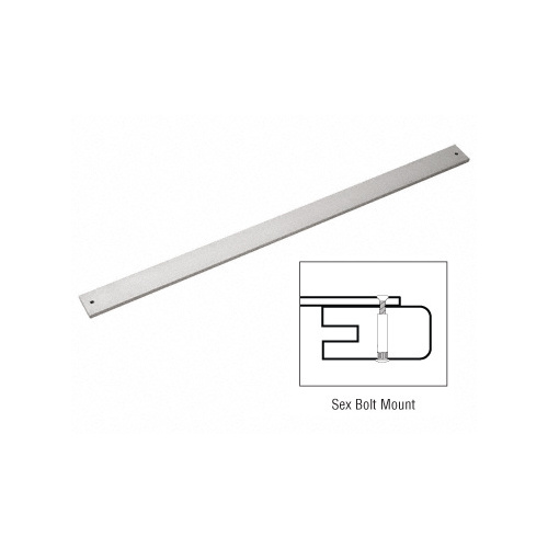 CRL P011110036 36" Satin Aluminum Extruded Aluminum Door Bumper Bars