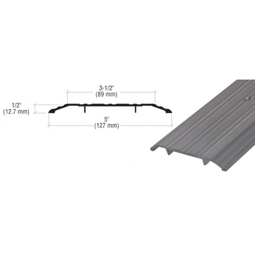 CRL TH015D185 Dark Bronze 5" x 1/2" Saddle Threshold - 185" in Length