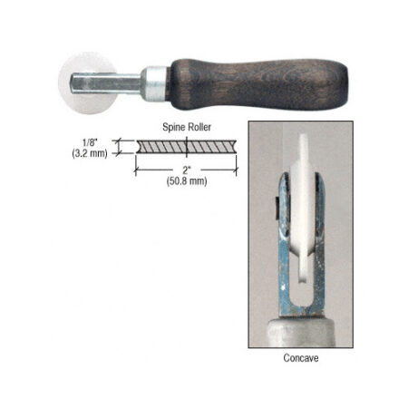 CRL 27K7N 1/8" Single Concave Edge Nylon Wheel Spline Roller