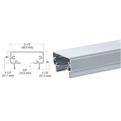 CRL 2TR241M Mill 200 Series 241" Long Top Rail