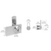 CRL 0916BCKA Black Keyed Alike Double Door Cam Lock