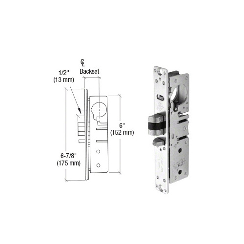 Adams Rite AR45133R 1-1/8" Backset Deadlatch Lock - Right Handed