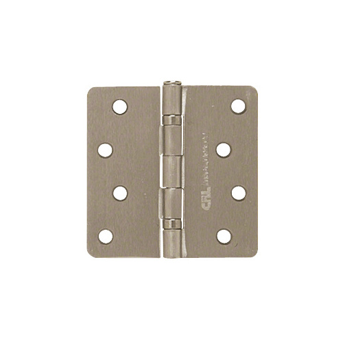 CRL RB44DN Dull Nickel 4" x 4" Residential Bearing Hinge 1/4" Radius