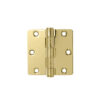 CRL R354PB Polished Brass 3-1/2" x 3-1/2" Residential Hinge 1/4" Radius