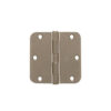 CRL R358DN Dull Nickel 3-1/2" x 3-1/2" Residential Hinge 5/8" Radius