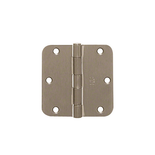 CRL R358DN Dull Nickel 3-1/2" x 3-1/2" Residential Hinge 5/8" Radius