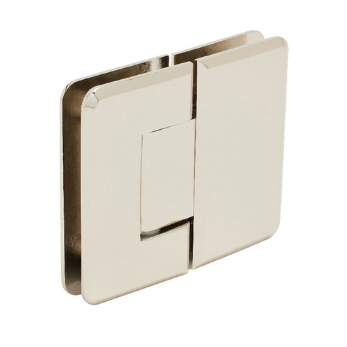 CRL P1N580SB Satin Brass Pinnacle 580 Series 5 Degree Glass-To-Glass Hinge