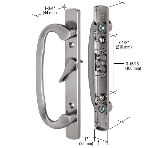 CRL C1282 Satin Nickel 8-1/2" Mortise - Style Handle