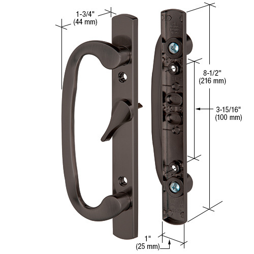 CRL C1281 Bronze 8-1/2" Mortise - Style Handle