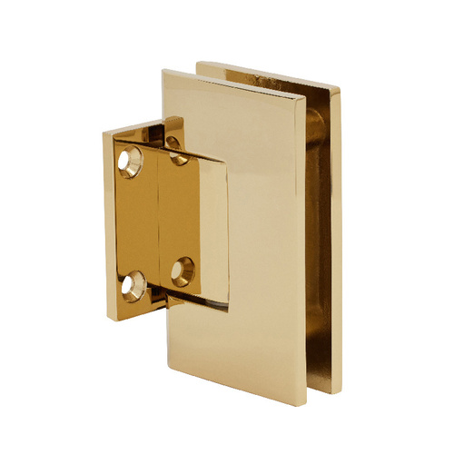 CRL GEN074GP Gold Plated Geneva 074 Series Wall Mount Short Back Plate Hinge