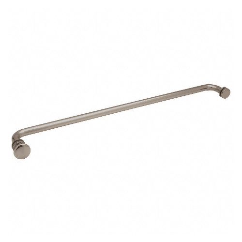 CRL TBCT24CH Polished Chrome 24" Towel Bar with Traditional Knob