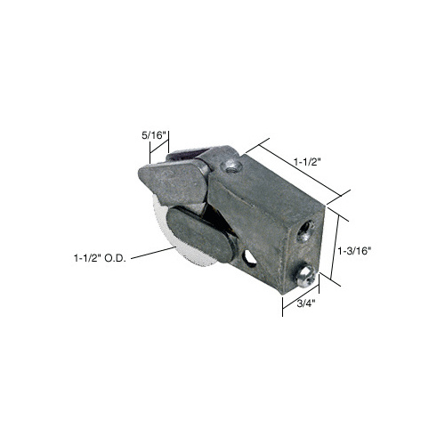 CRL D1621 1-1/2" Nylon Sliding Glass Door Roller with 3/4" Wide Housing for Fleetwood & Fullview Doors