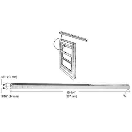 CRL FC122 15-1/4" Overhead Channel Balance # 122