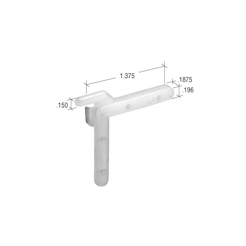 CRL 3462219 Left Nylon Swivel Key - 1.475" Leg; .120" Width - pack of 20