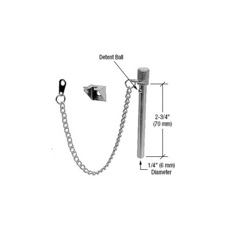 CRL S4066 Zinc Plated 2-3/4" 'Nite-Lock' Pin