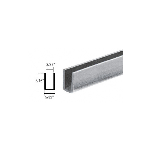 CRL 35050 Mill Adhesive Bond Storm Window Edge Wrap Frame for Single Strength Glass 150" Stock Length